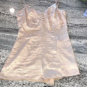 Gold Satin Romper